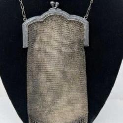 Whiting & Davis Sterling Silver Mesh Purse