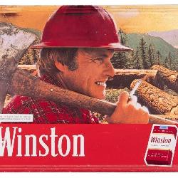 Winston Metal Advertising Sign 17.5