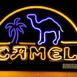 Neon Camel Cigarettes Advertising Sign 1997