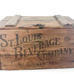St. Louis Beverage Company Wooden Crate Box