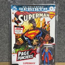 DC Universe Rebirth Superman Action Figure with Comic