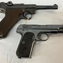 Luger Pistol and Colt 1911