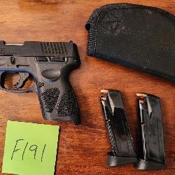 J2 - TAURUS ARMS GC3 SN: ACG075499 W/ 3 MAGS, CASE