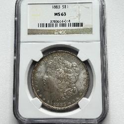 1883 Morgan Silver Dollar – NGC MS63