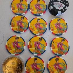 S1 - COLLECTION OF RAMPART CASINO GAMING TOKENS