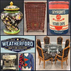 Bidding Ends Fri! ~Incredible *Online Only* Weatherford Gallery Auction! Fine Furniture, Collectibles, Antiques, Memorabilia, Artwork, Vintage & Much More! Local P/U & Ship Avail.