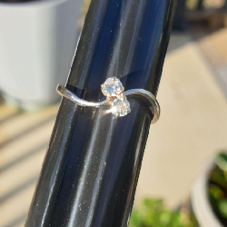 10k White Gold & Diamond Ring