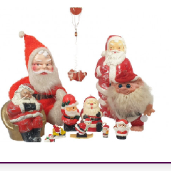 Vintage Santa Lot Candles, Banks, Plush & More