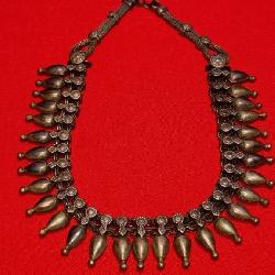 Ornate, Ethnic Metal Tribal Collar or Bib