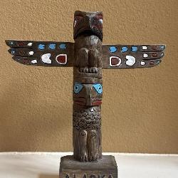 Vintage Alaska Totem Souvenir Figurine 9