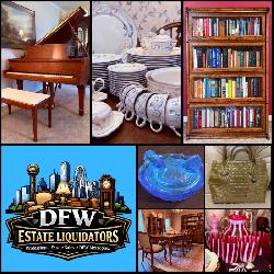 This Fri & Sat! Incredible Dallas Estate Sale! Steinway, Fine Furniture, Antiques, Vintage Glass, Collectibles..