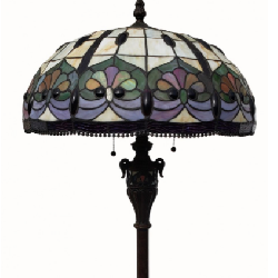 Tiffany Styled Stained Glass Floor Lamp
