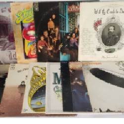 1970s Rock Vinyl LP Record Lot