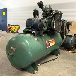 Champion HRA15-25 Horizontal Tank Air Compressor, With Leeson Motor, Model N254T17DB12B, And Extra B
