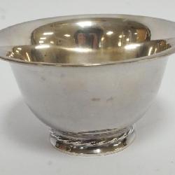 1014	STERLING SILVER BOWL, APPROXIMATELY 3 IN HIGH, 4.4 OZT																																									