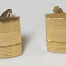 1050	14K MENS GOLD CUFFLINKS, 7.28 DWT																																																														